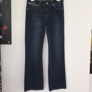 Jeans by V blue size 11/12 machine washable  color blue      #202